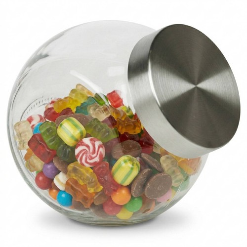 Glass sweet candy jar - sweet,