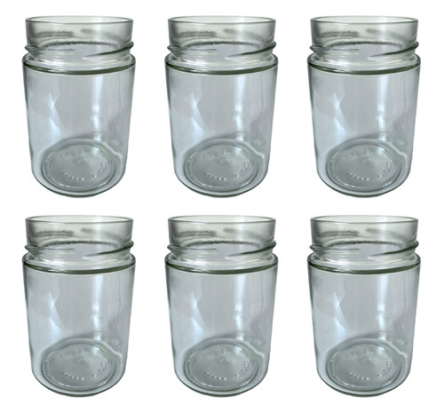 Round glass jars - glass, 300ml