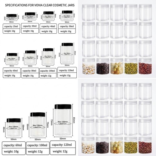 Plastic storage jars screw - storage,