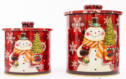 Christmas tins jars storage - christmas,