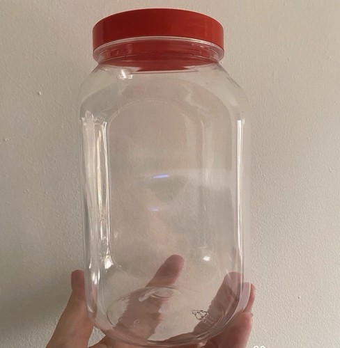 Square 1000ml plastic - square, jar