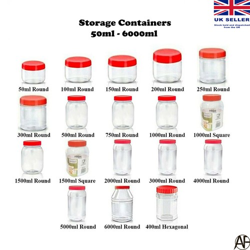 Plastic storage jar with - jar,