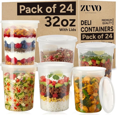 Zuvo 32oz soup containers with - 32oz,