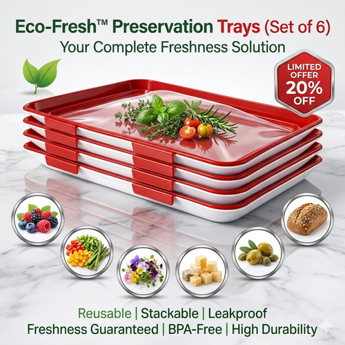 Vacuum food storage - food, trays