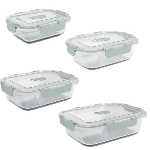 Airtight glass food storage - glass,